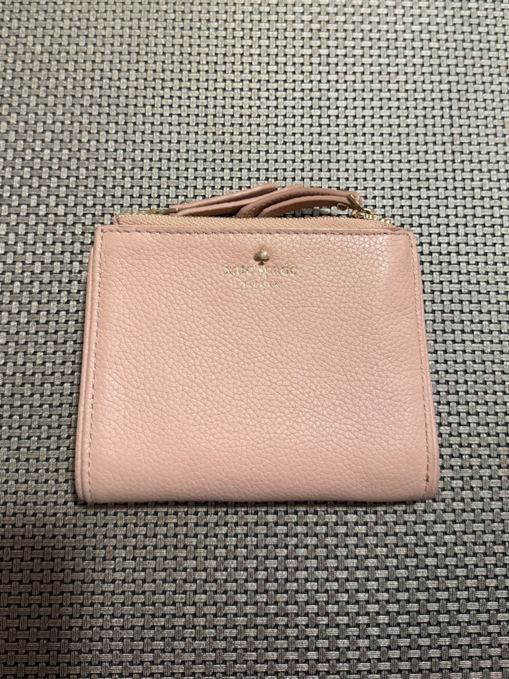 Kate Spade Malea Larchmont Blush Pink Compact Leather Wallet